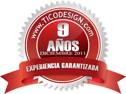 5 A&ntilde;os de Experiencia TicoDesign