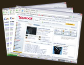 Google, Yahoo, Hotmail